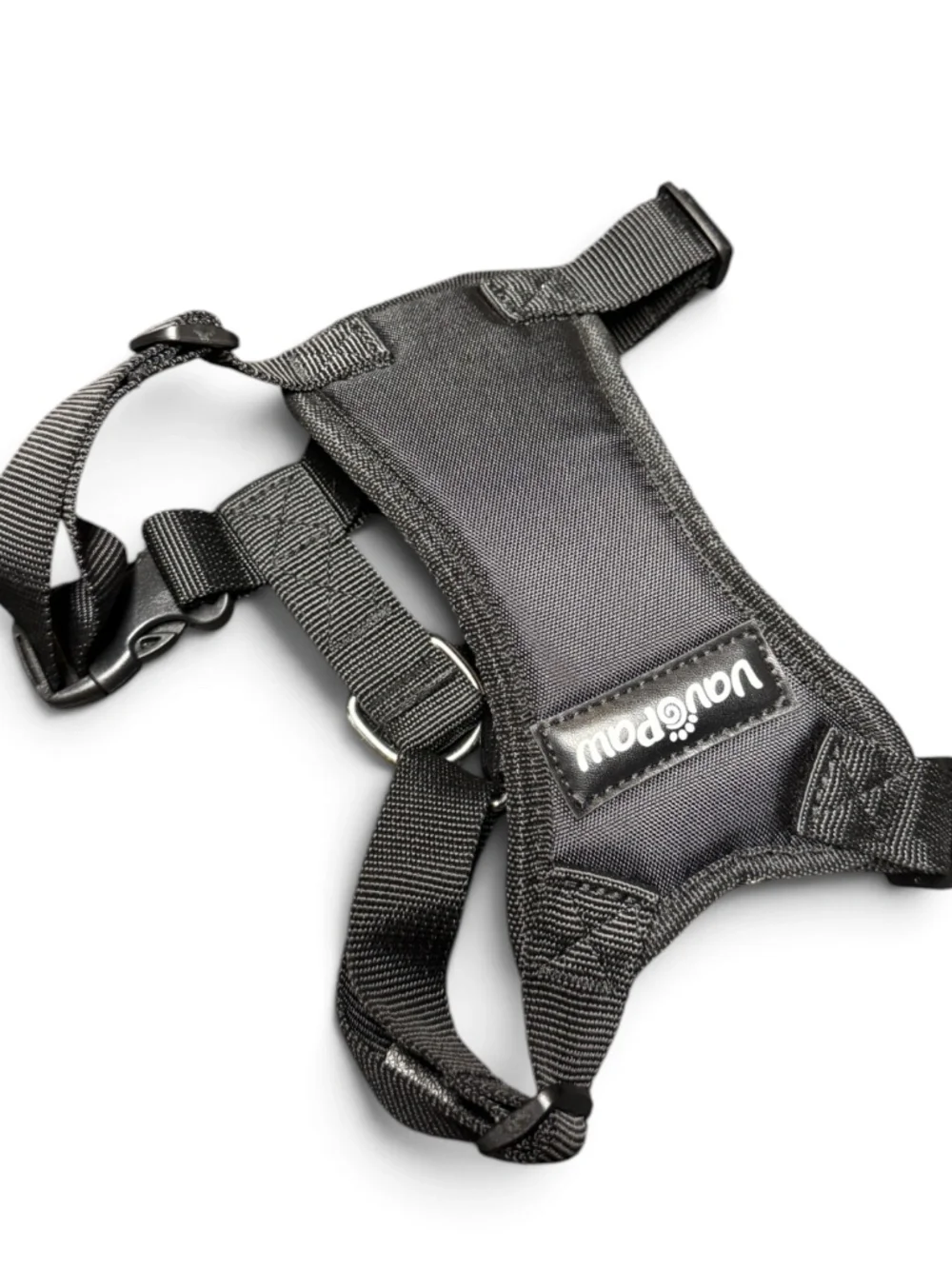 VavoPaw Medium Dog Harness Black Adjustable Padded Vest NWOT